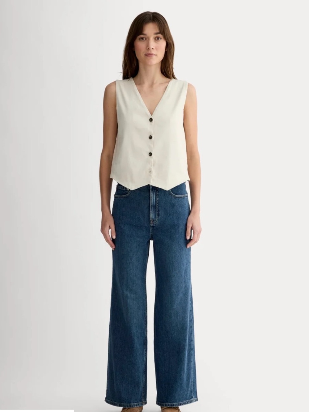 Everlane way high sailor Wide Leg High-Rise ankle Jeans